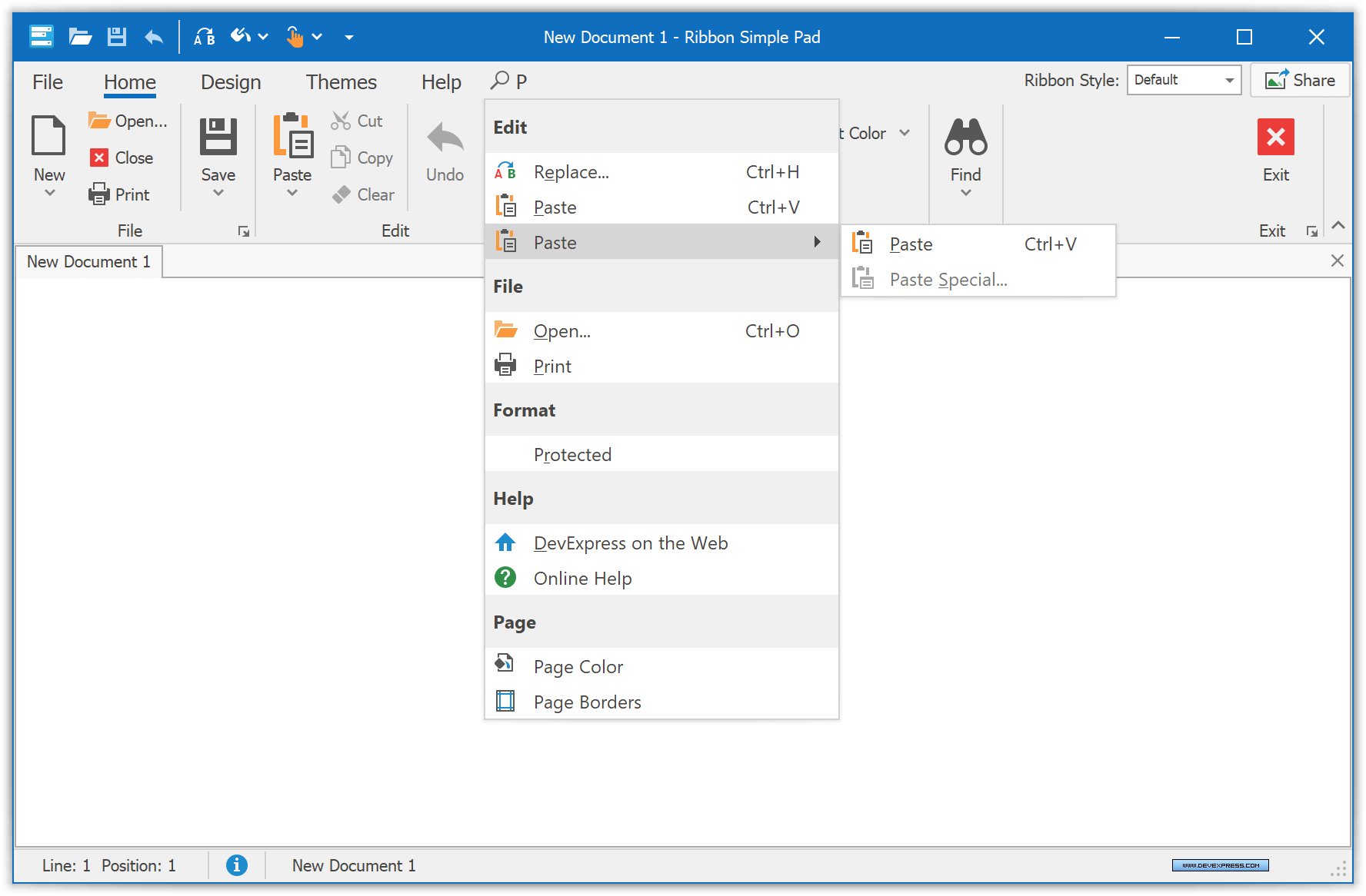 WinForms Office 2019 Ribbon, DevExpress