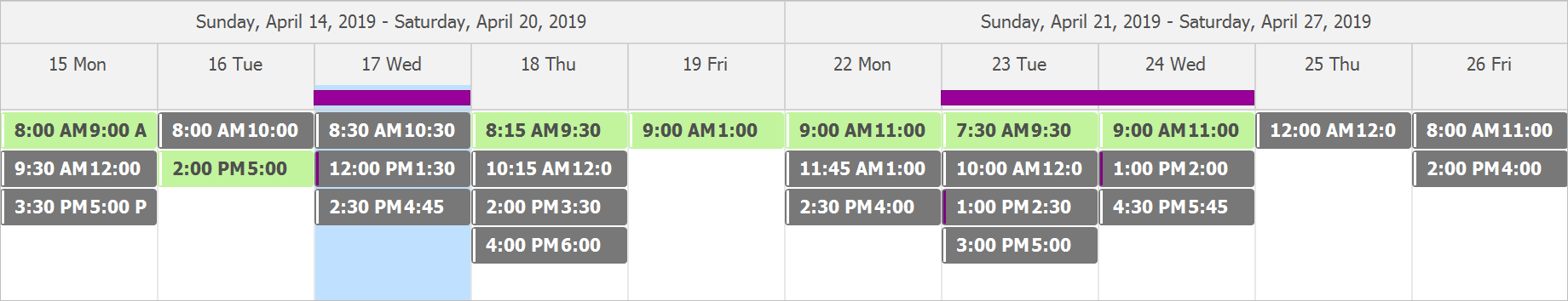 Timeline View - Remove Specific Time Intervals