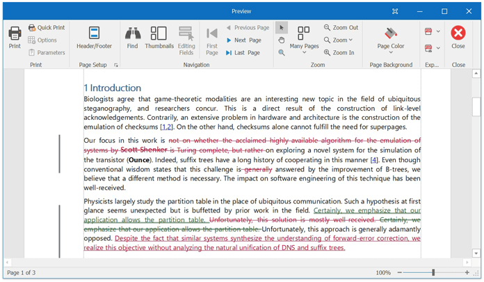 Track Changes - Office File API, DevExpress