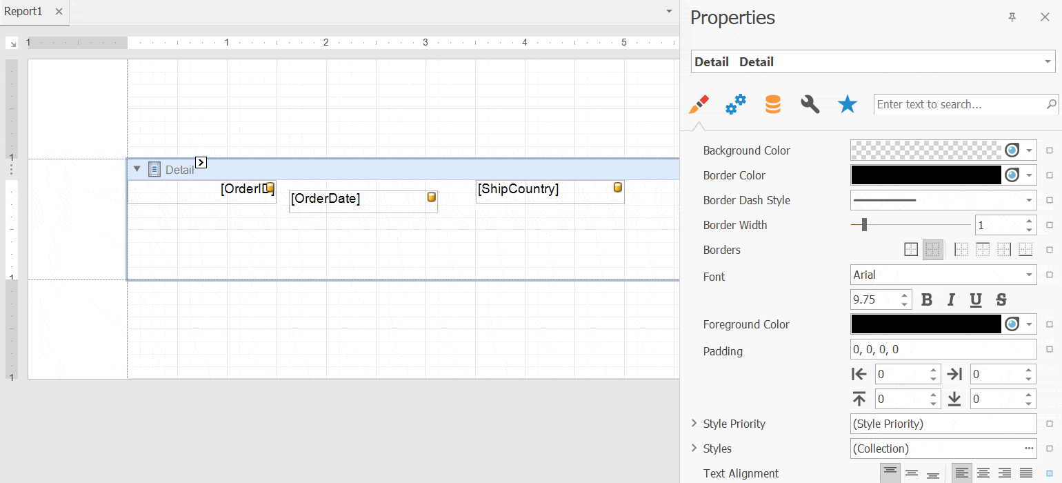 End-User Report Designer - Convert Labels To Table