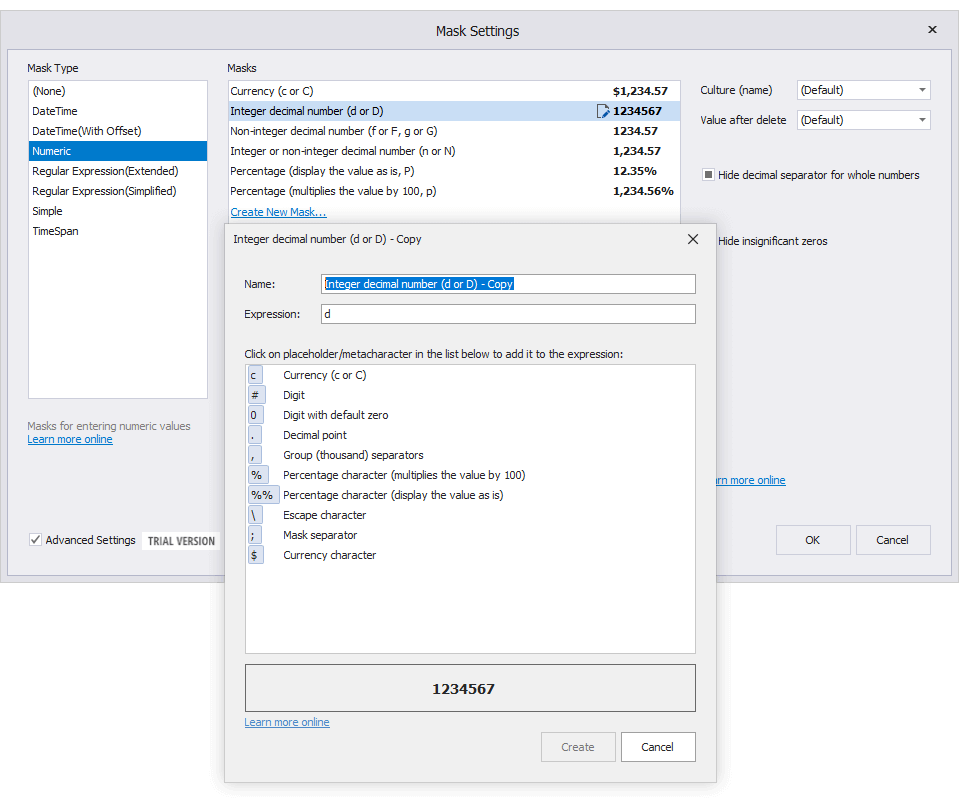 Create a Mask - DevExpress WinForms UI Controls