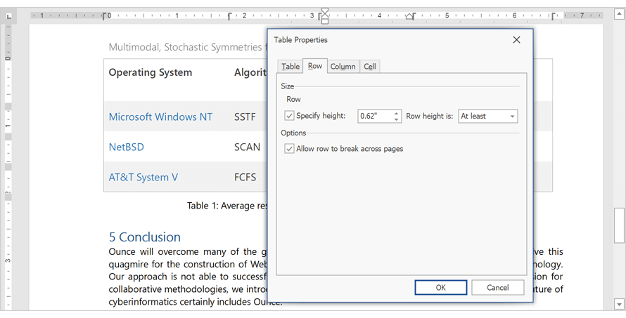 Break Table Rows Across Pages - Rich Text Editor | DevExpress