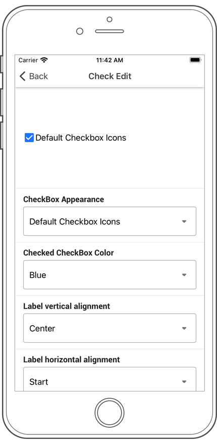 Check Edit - Xamarinf.Forms UI | DevExpress