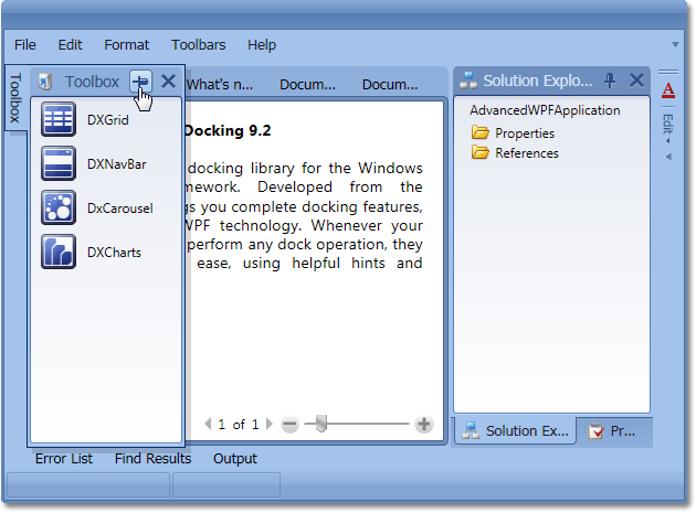 WPF Docking - Auto-Hide Feature