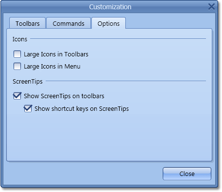 WPF Toolbar-Menu Customization Window