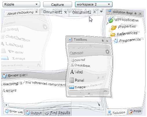 Switching Layouts - DevExpress Workspace Manager for Silverlight