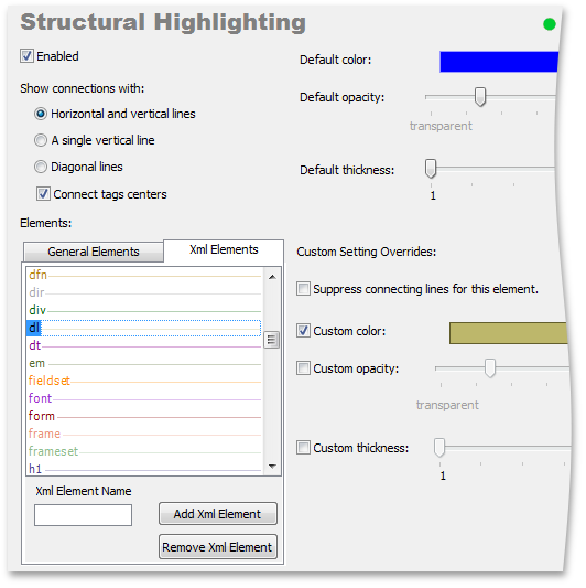 CodeRush - Structural Highlihgting Options