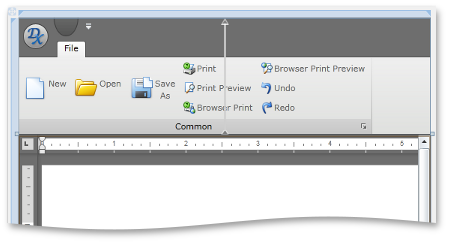 Creating Ribbon UI - DevExpress Silverlight Rich Editor