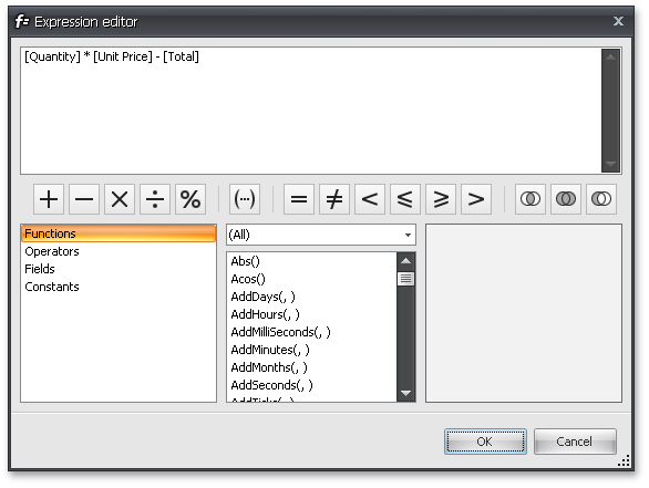 Vertical Grid Control - Unbound Expression Editor - WinForms Toolbar and Menu System by DevExpress