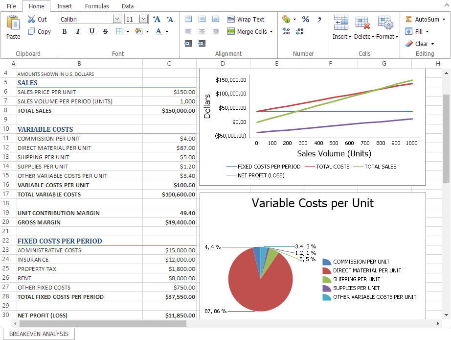 ASP.NET Spreadsheet Control