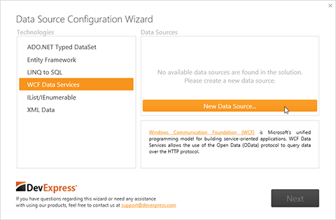 WinForms Data Source Wizard