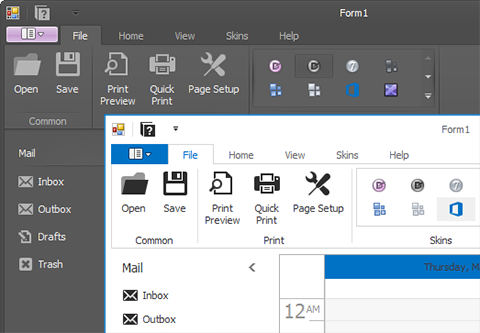 WinForms Grayscale Skin-Synchronized Icons