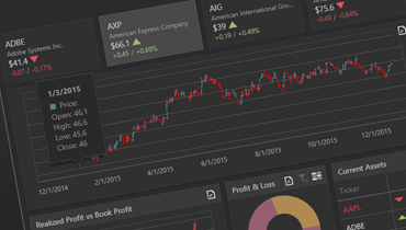 Financial Dashboard Web Application | DevExpress