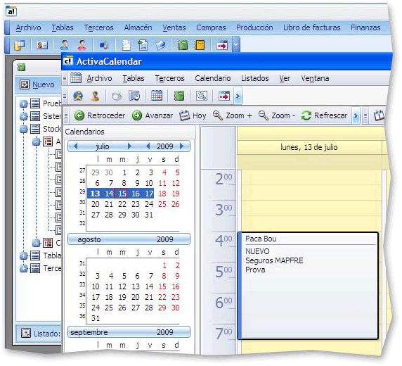Calendar Control in the WinForms Application