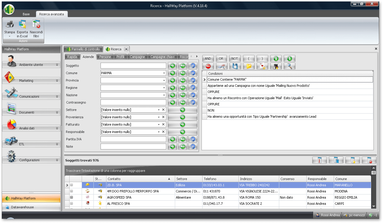 Hallway Platform - Complex Quiery Creation UI with DevExpress WinForms Controls