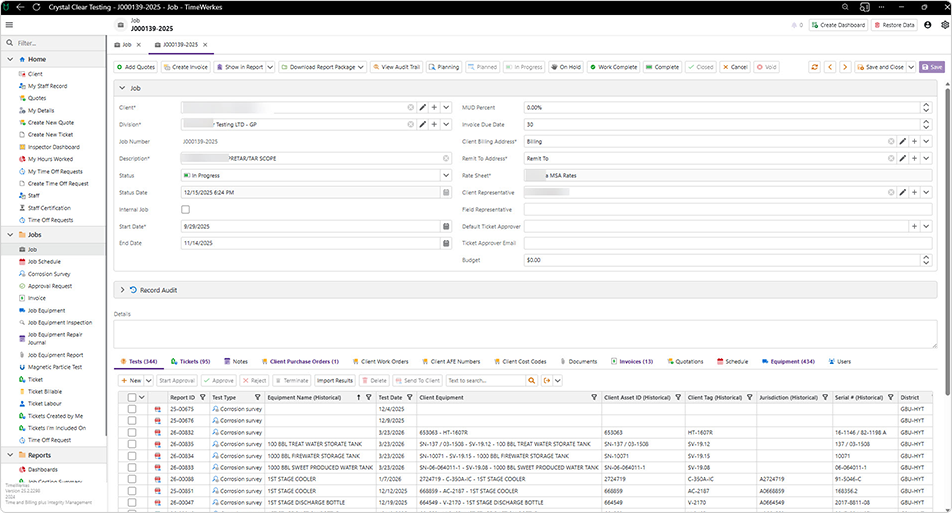 Job Detail View, DevExpress Case Study