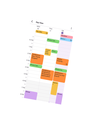 Scheduler for .NET MAUI - iOS App | DevExpress