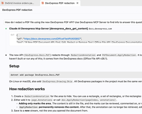 AI-powered Development with DevExpress MCP Server