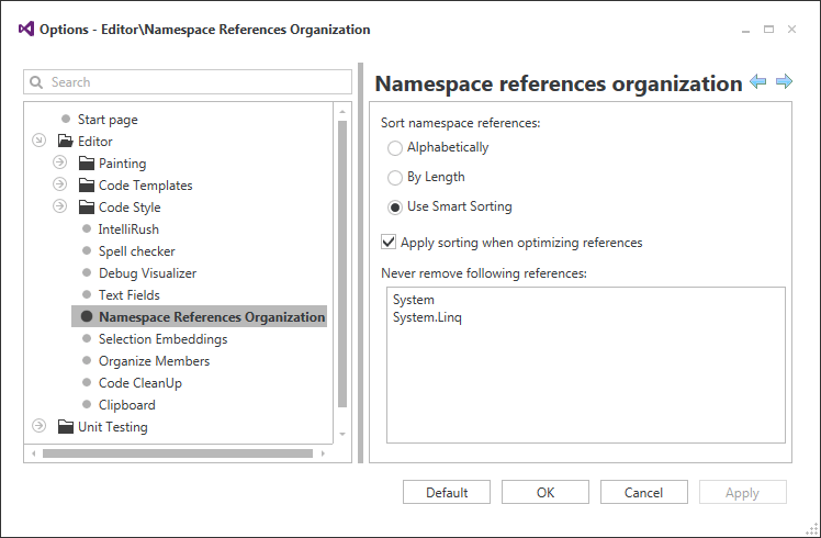 Namespace References