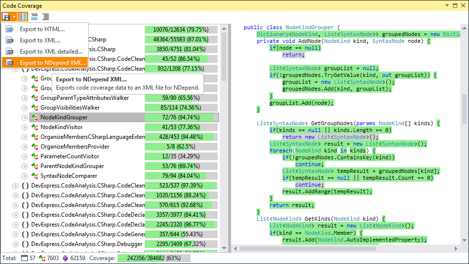 CodeRush Code Coverage