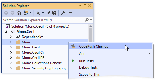CodeRush Cleanup - DevExpress