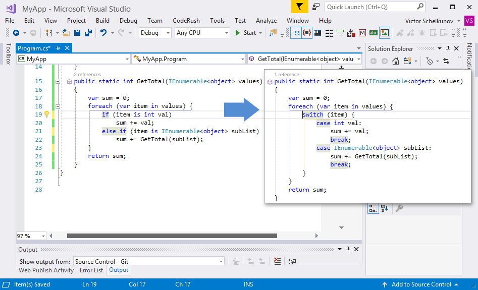 Conditional To Switch and Switch To Conditional - CodeRush | DevExpress