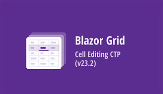 DevExpress Blazor Grid - Cell Editing