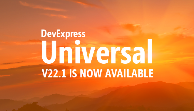 DevExpress v22.1 is Now Shipping
