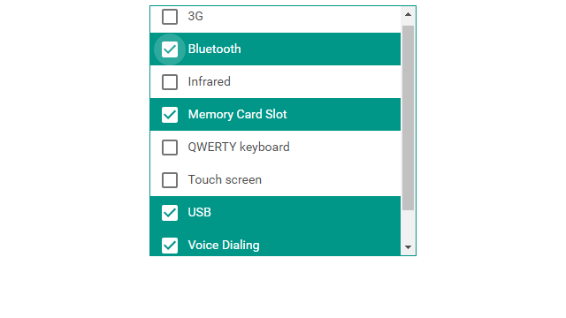 Multi-Select List Box