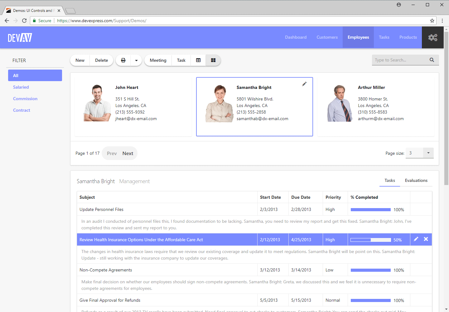 ASP.NET Bootstrap Web Forms App - CardView and GridView Controls