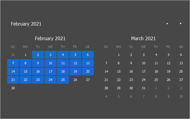 WinForms Calendar