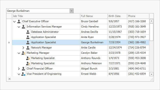 WinForms TreeList-based Lookup