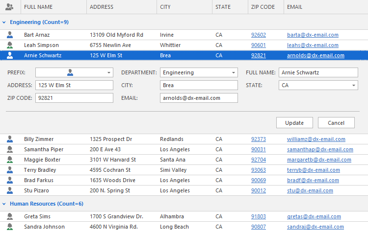 Data Editing - WinForms Data Grid | DevExpress