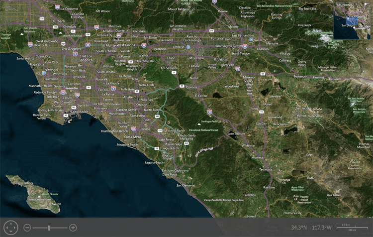 Bing Maps and OpenStreetMaps - WinForms Map Control | DevExpress