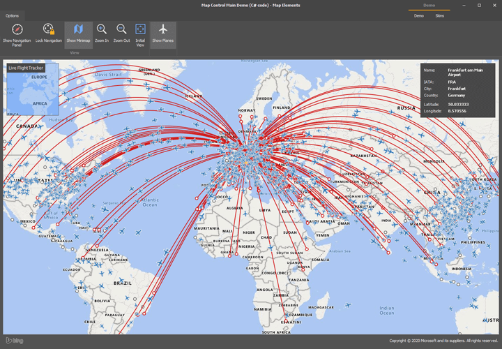 Vector Elements - WinForms Map Control | DevExpress