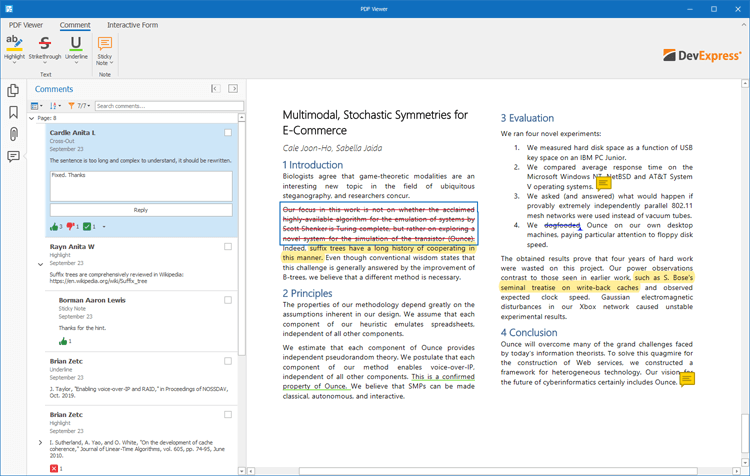 Review and Comment - WinForms PDF Viewer | DevExpress