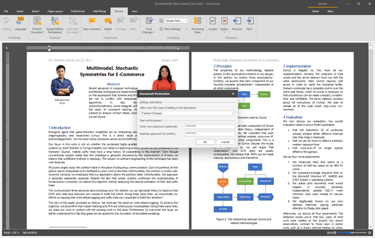 Protection and Security - WinForms Rich Text Editor | DevExpress