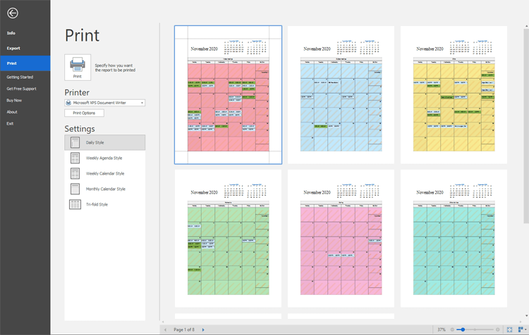 Printing - WinForms Scheduler Control | DevExpress