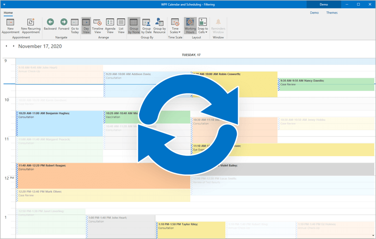 On-Demand Data Loading - WPF Scheduler Control | DevExpress