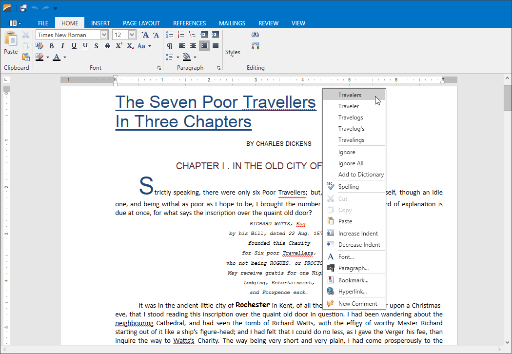 Word-Inspired RTF Editor with Spell Checking built-in