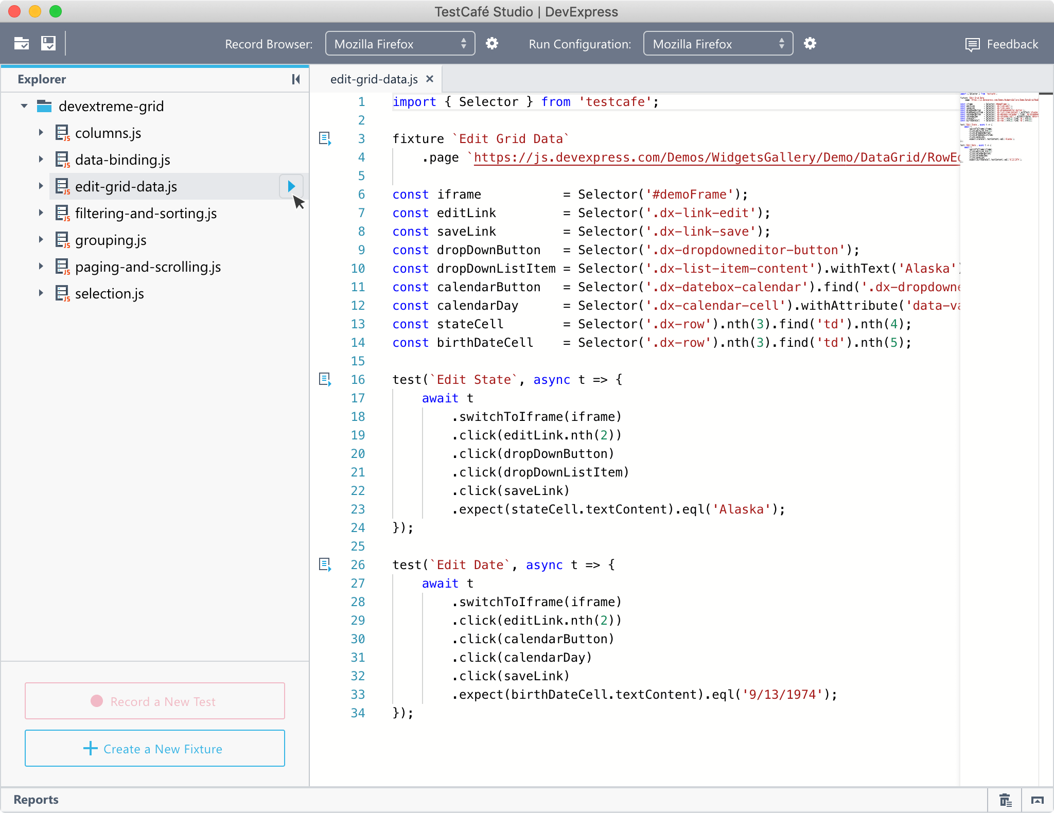 End-to-End Web Testing Process | TestCafe Studio
