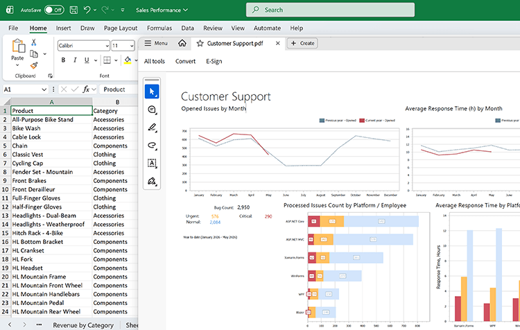 Multi-Format Dashboard Export, DevExpress