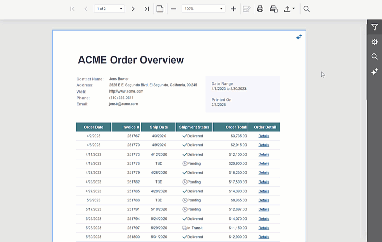 Data Shaping and Information Analysis - DevExpress ExpressReports