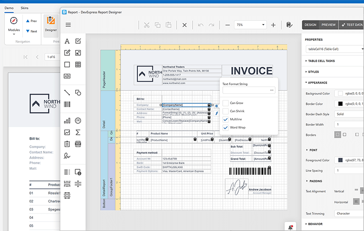 End-User Report Designer - DevExpress ExpressReports