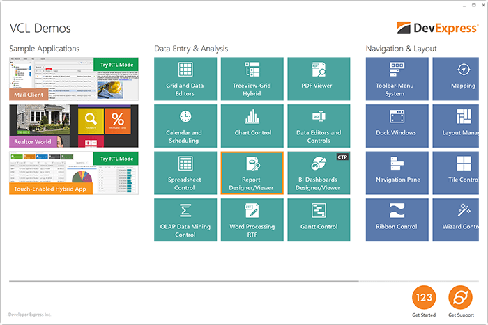 DevExpress ExpressReports Demos