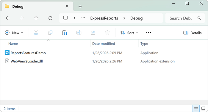 Required WebView2Loader.dll Assembly - DevExpress ExpressReports