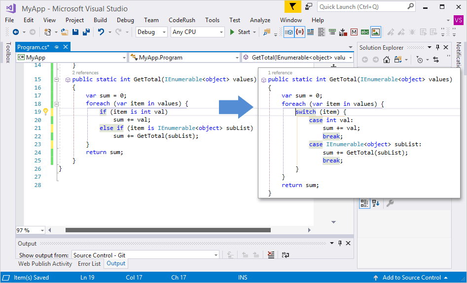 Conditional To Switch - DevExpress | CodeRush