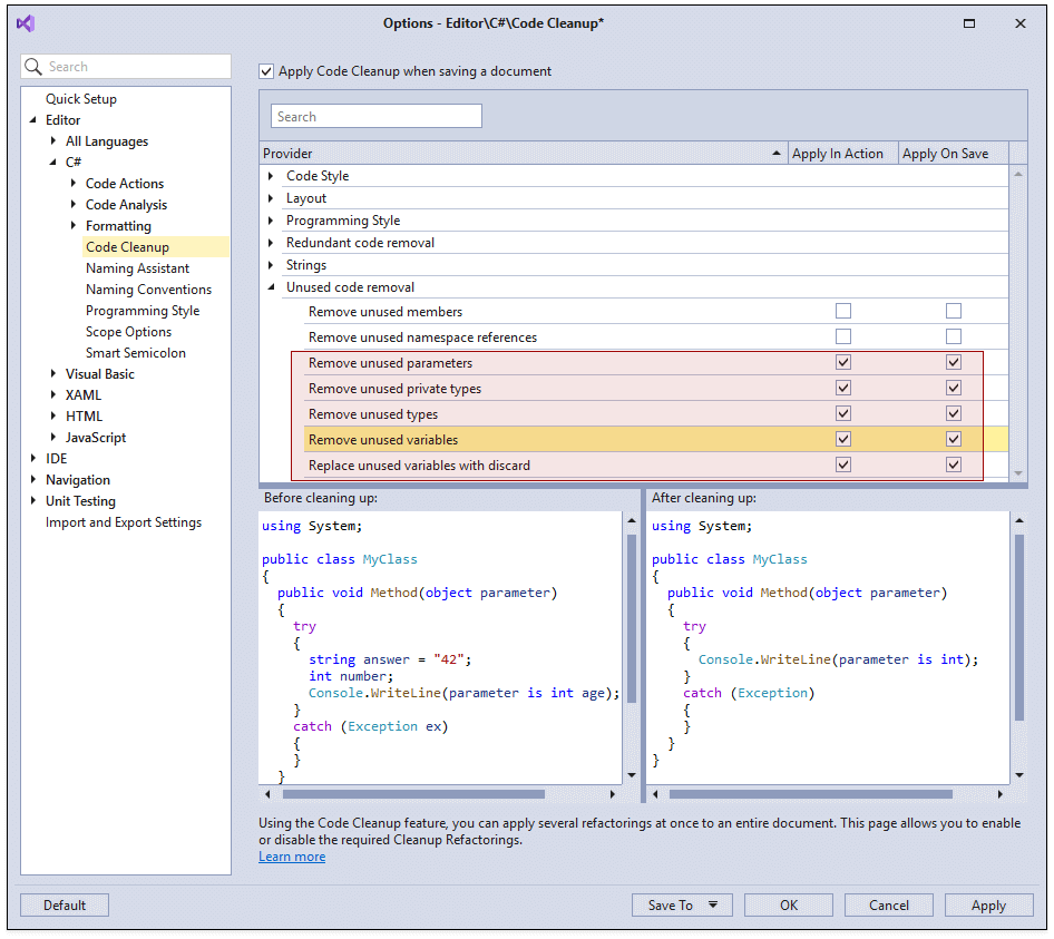 Code Cleanup - CodeRush, DevExpress