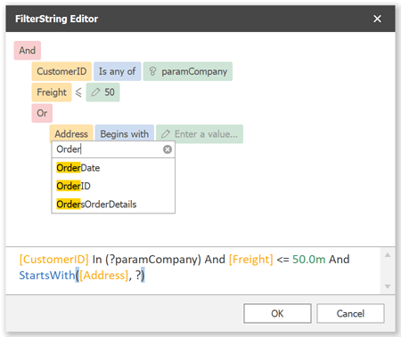 Report Designer - Enhanced Filter Editor, .NET Reporting | DevExpress