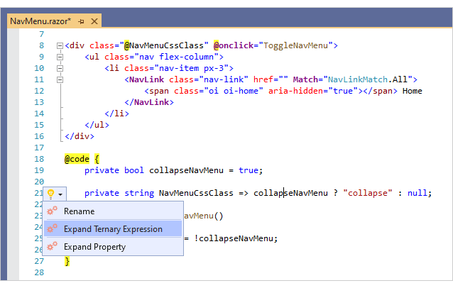 Refactorings and Code Providers - CodeRush | DevExpress